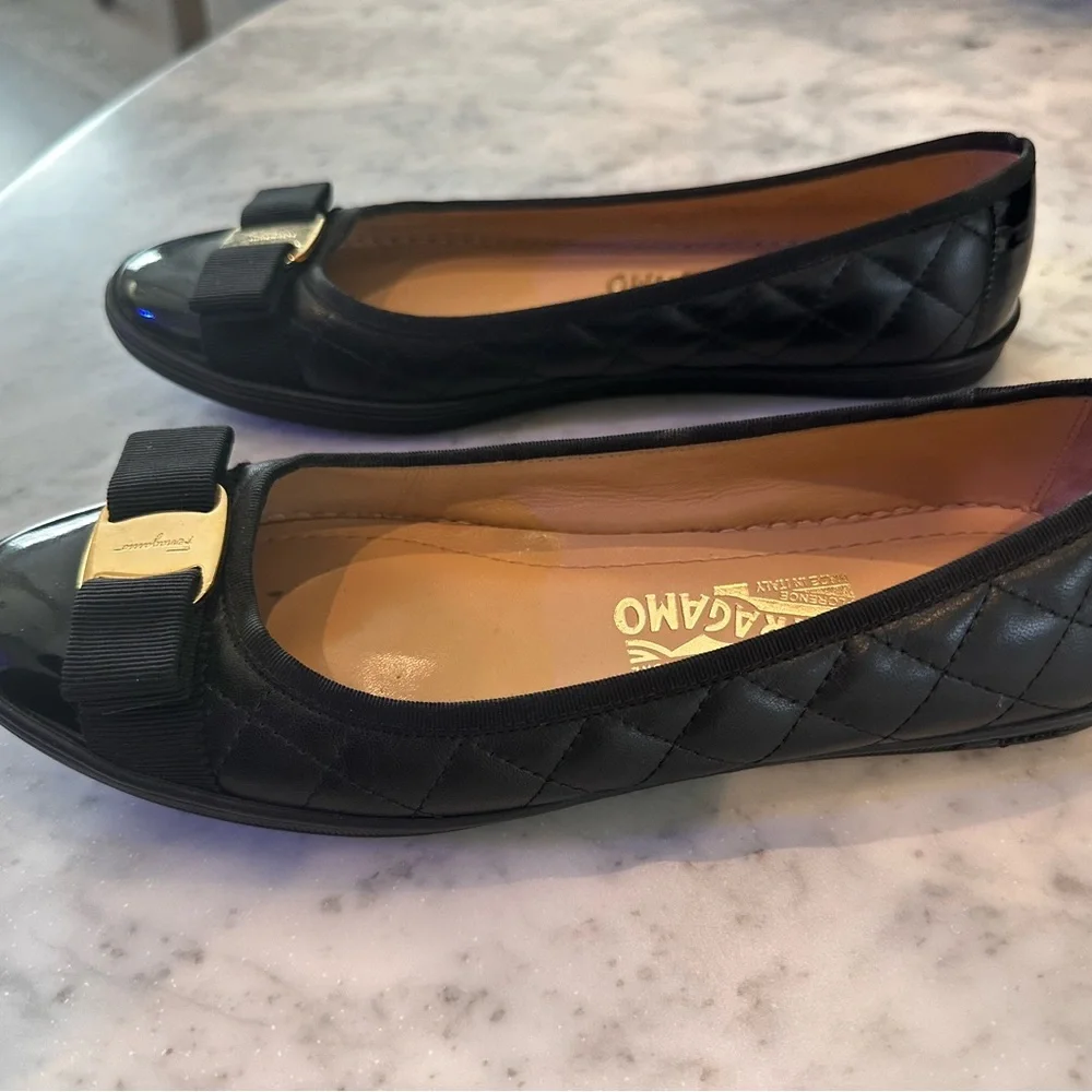 Salvatore Ferragamo Black Leather Footwear - Picture 2 of 5